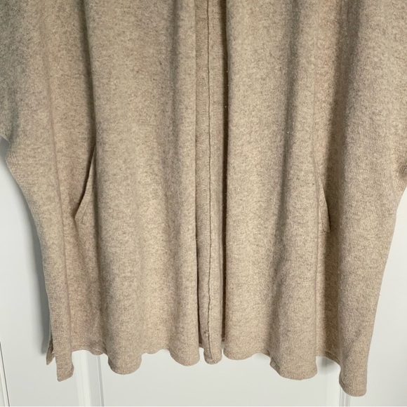 Eileen Fisher Tan Yak Wool Blend Dolman Sleeves Cardigan Sweater - 47151 - Picture 6 of 16